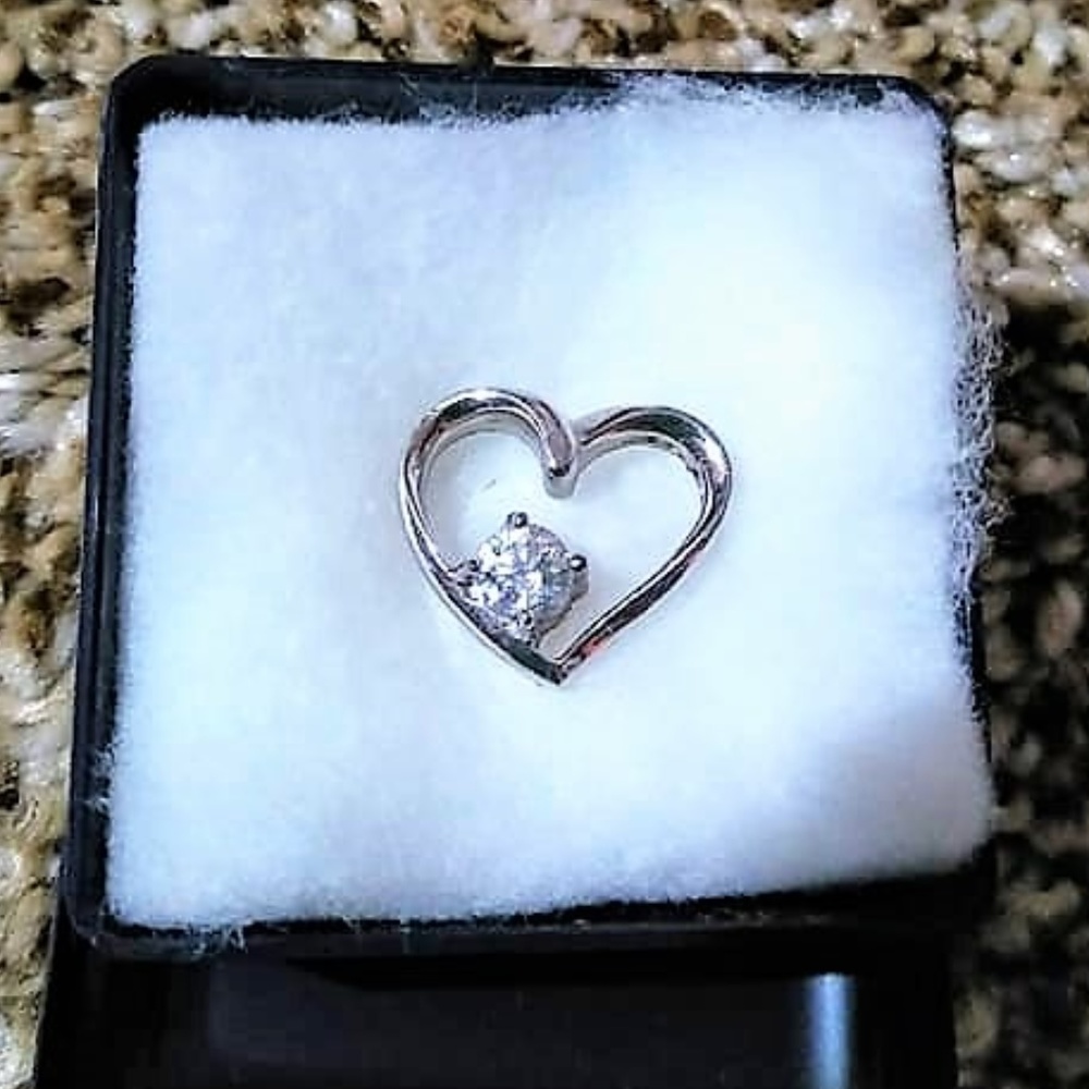 925 silver heart charm
